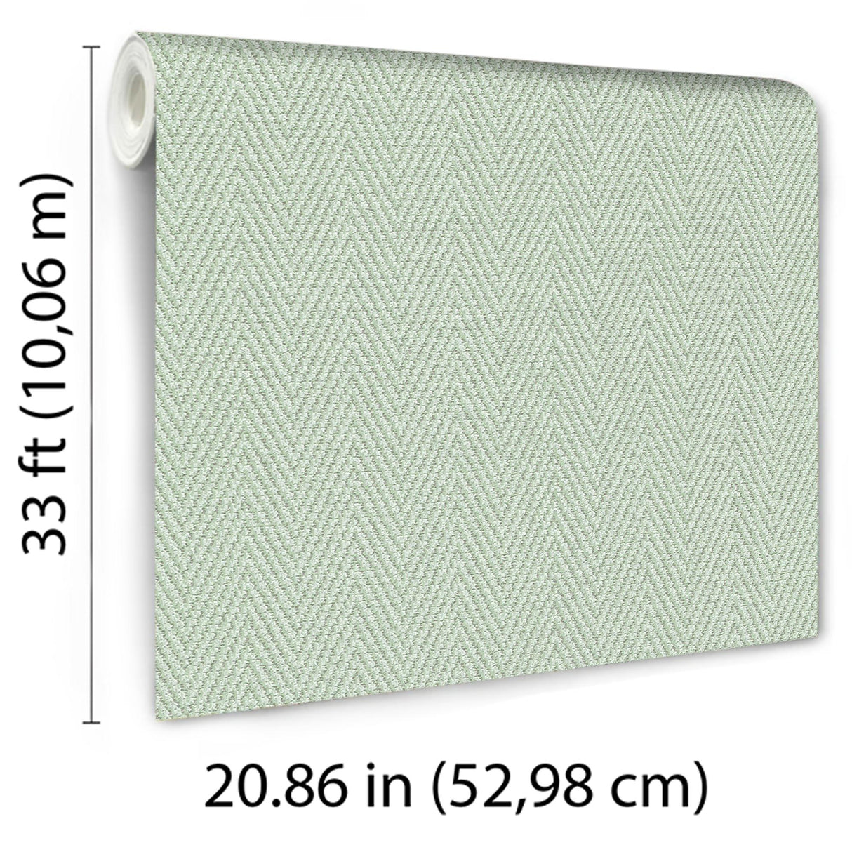 Veer Decor Varella Chevron Stripe Green Wallpaper