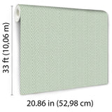 Veer Decor Varella Chevron Stripe Green Wallpaper