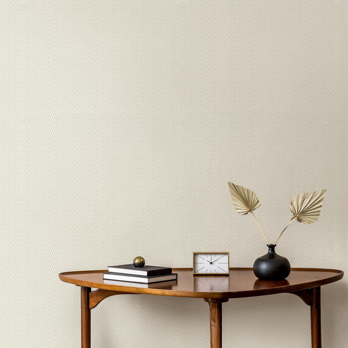 Veer Decor Varella Chevron Stripe Cream Wallpaper