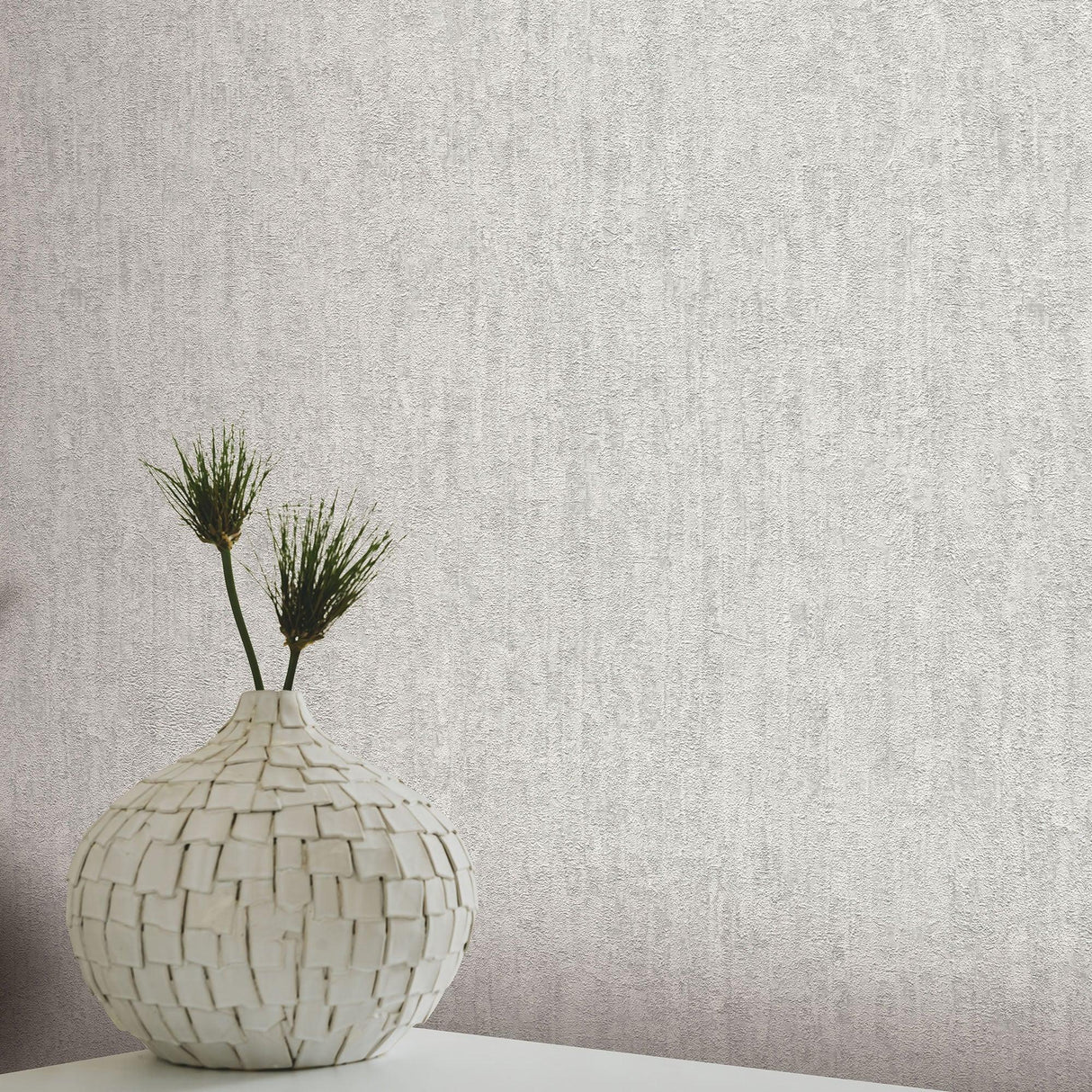 Veer Decor Artisan Texture Grey Wallpaper