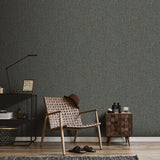 Veer Decor Artisan Texture Black Wallpaper