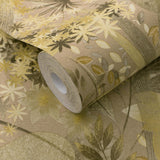 Veer Decor Secret Grove Yellow Wallpaper