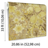 Veer Decor Secret Grove Yellow Wallpaper