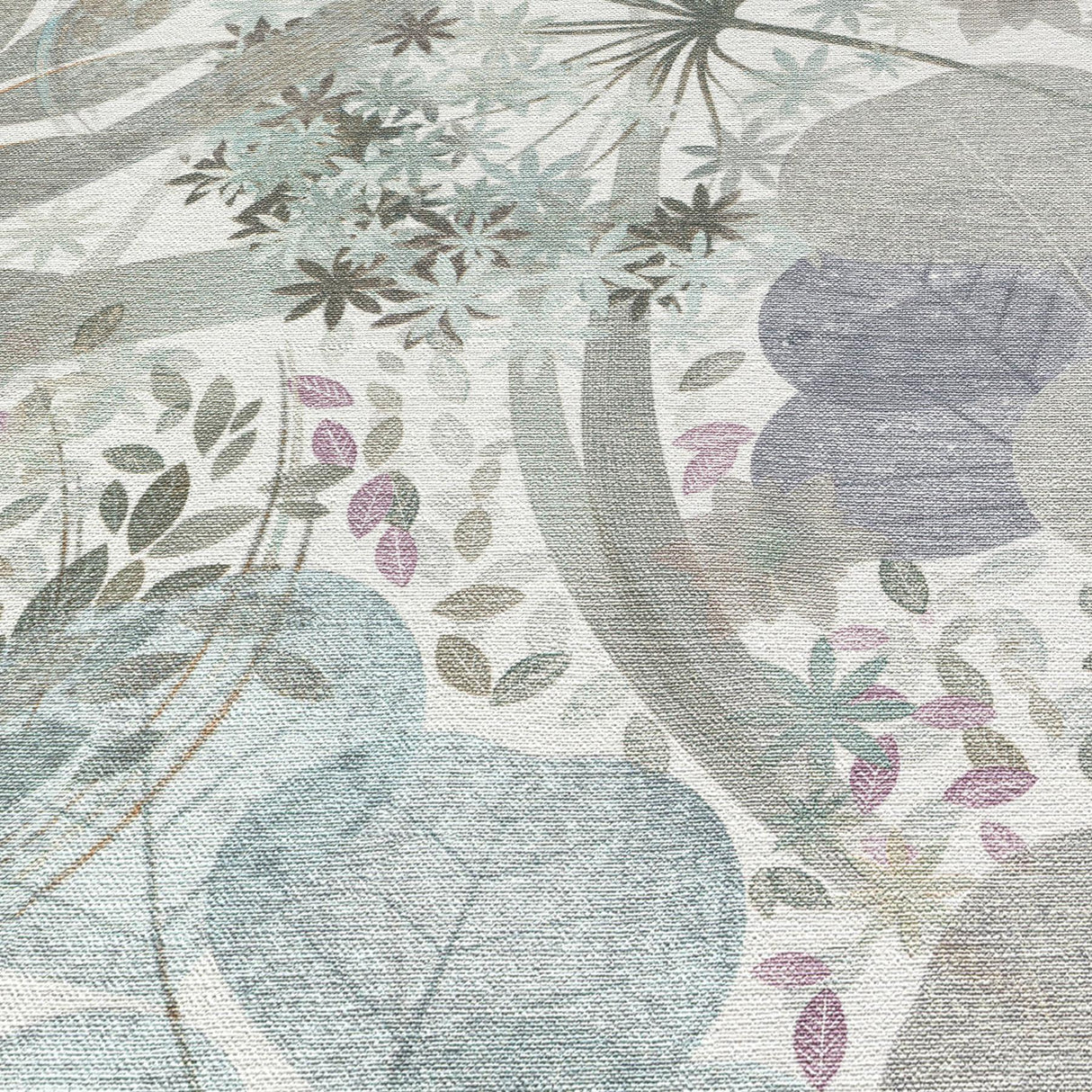 Veer Decor Secret Grove Blue Wallpaper