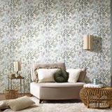 Veer Decor Secret Grove Blue Wallpaper