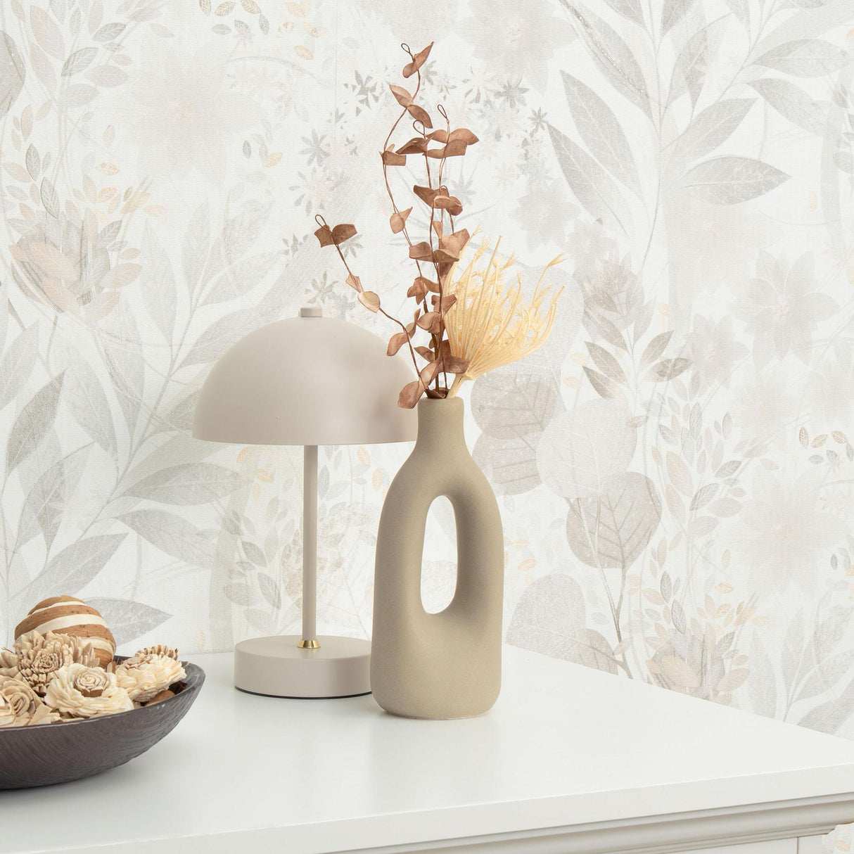 Veer Decor Secret Grove Grray Wallpaper