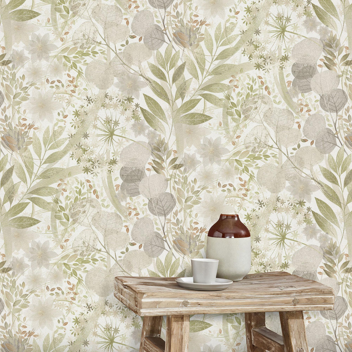 Veer Decor Secret Grove Green Wallpaper