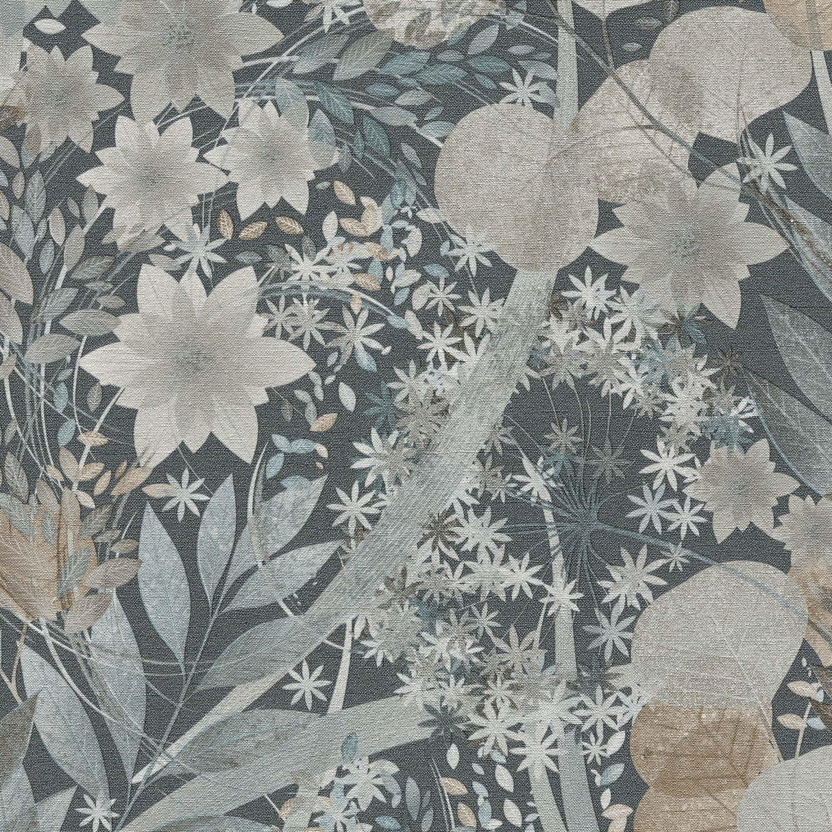 Veer Decor Secret Grove Navy Wallpaper