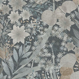 Veer Decor Secret Grove Navy Wallpaper