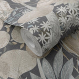 Veer Decor Secret Grove Navy Wallpaper