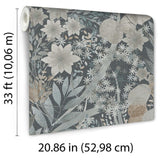Veer Decor Secret Grove Navy Wallpaper
