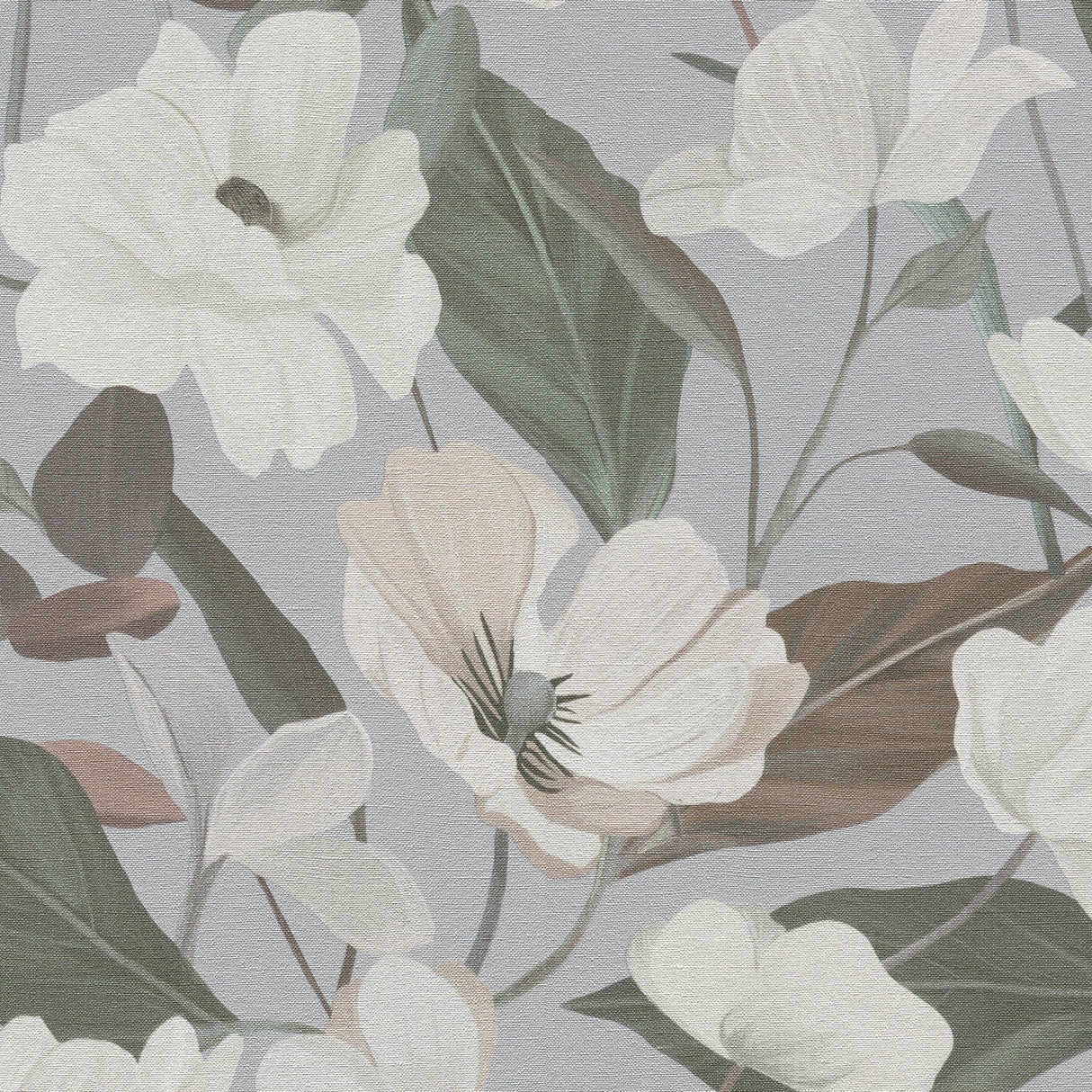 Veer Decor Fairy Blossom Grey Wallpaper
