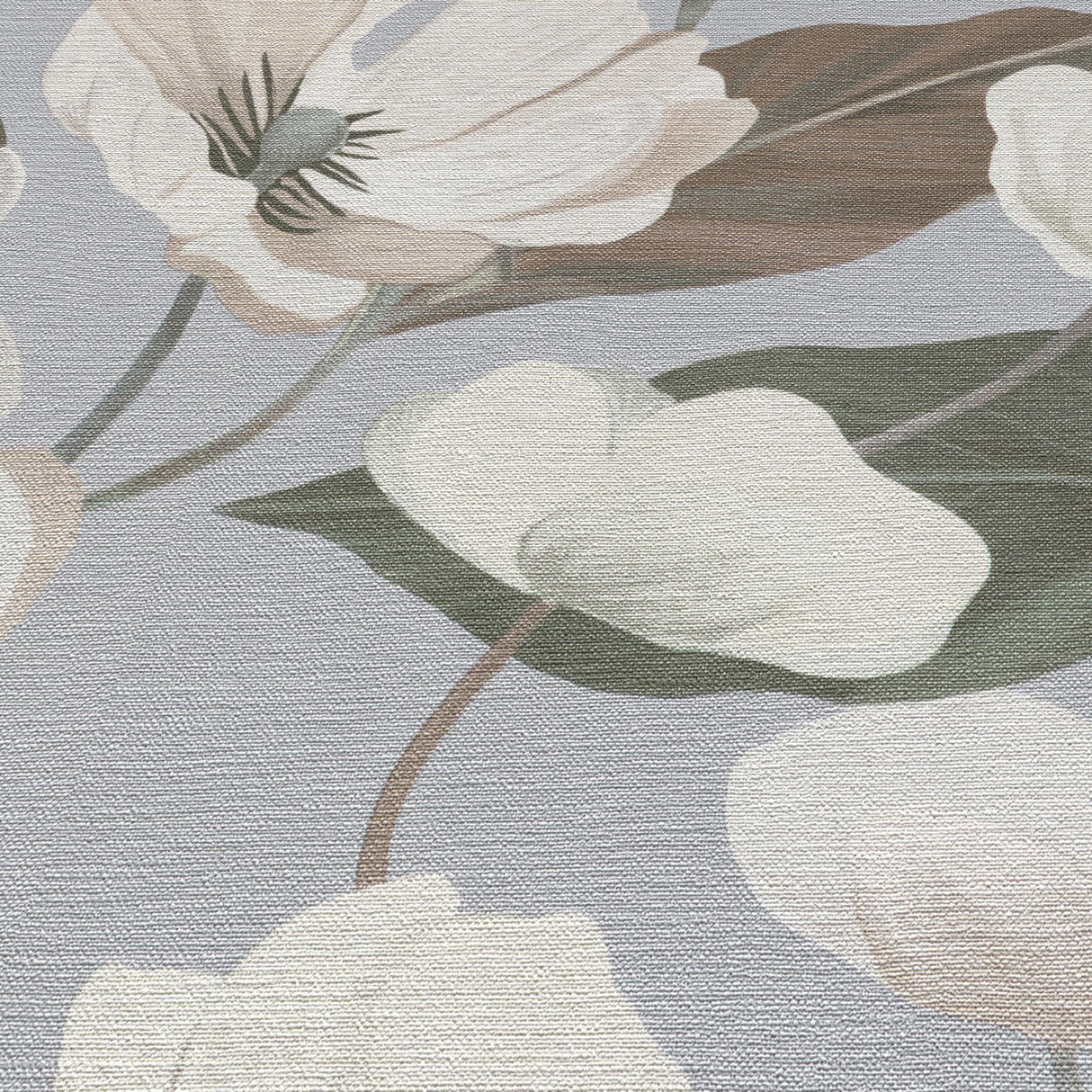 Veer Decor Fairy Blossom Grey Wallpaper