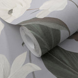 Veer Decor Fairy Blossom Grey Wallpaper