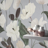 Veer Decor Fairy Blossom Grey Wallpaper