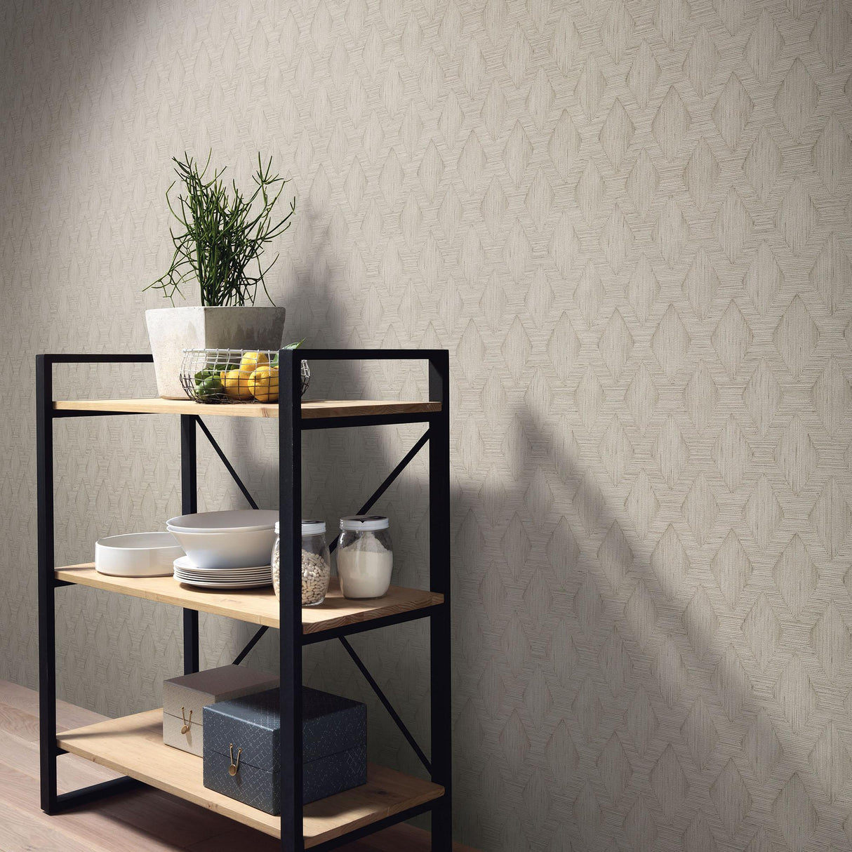 Veer Decor Hidden Harmony Beige Wallpaper