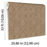 Veer Decor Hidden Harmony Brown Wallpaper