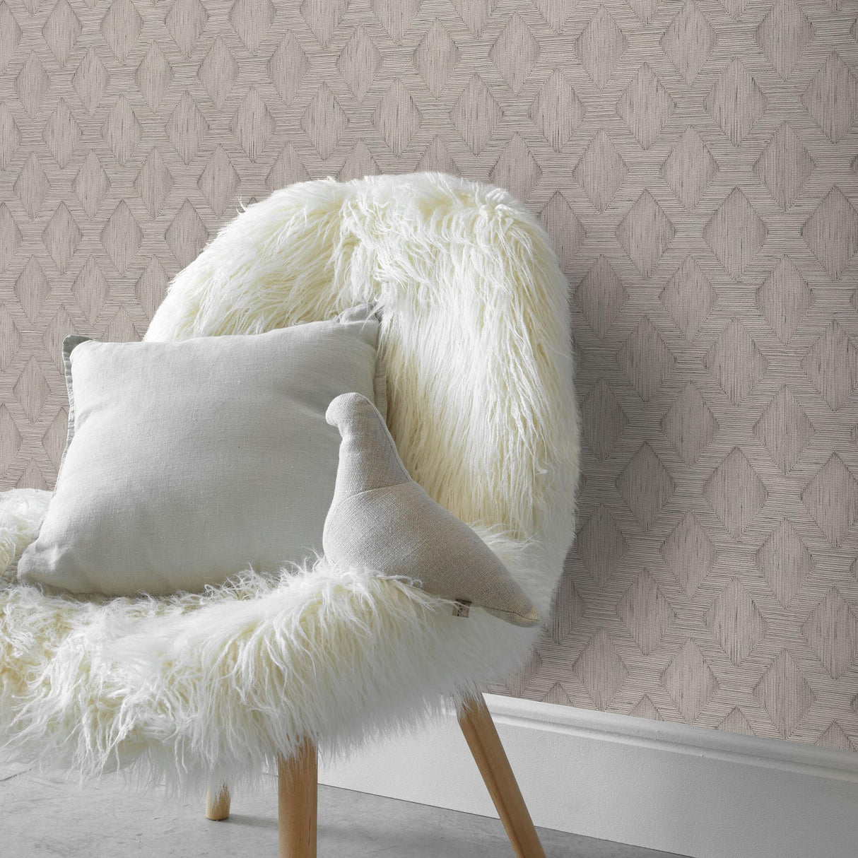 Veer Decor Hidden Harmony Taupe Wallpaper