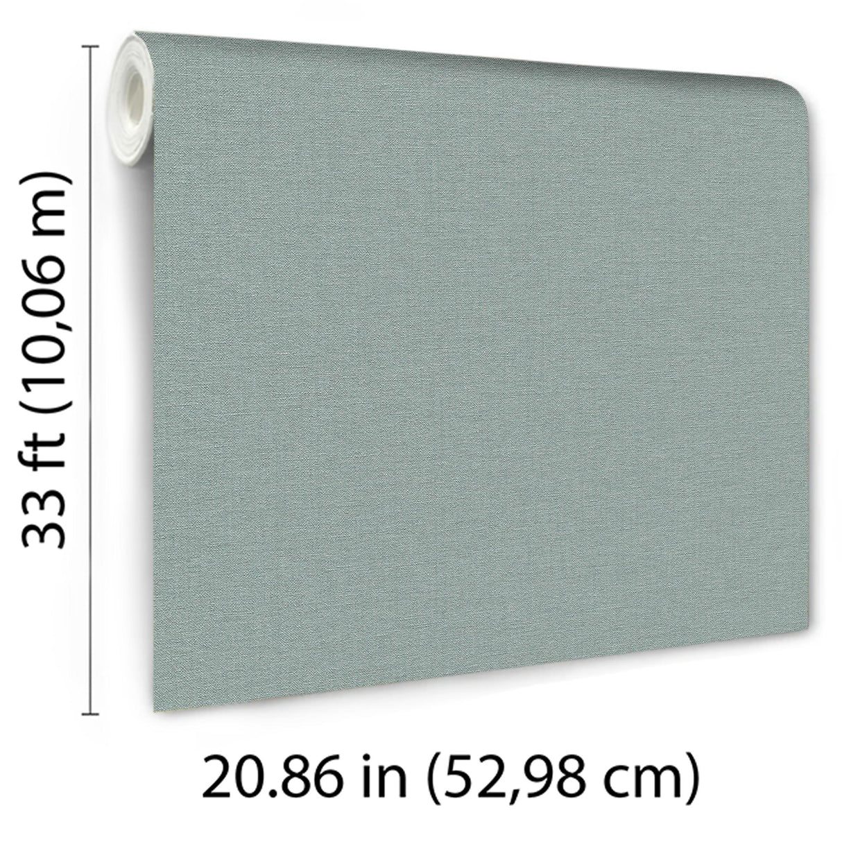 Veer Decor Linen Serenity Teal Wallpaper