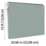 Veer Decor Linen Serenity Teal Wallpaper