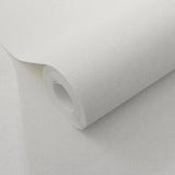 Veer Decor Linen Serenity White Wallpaper