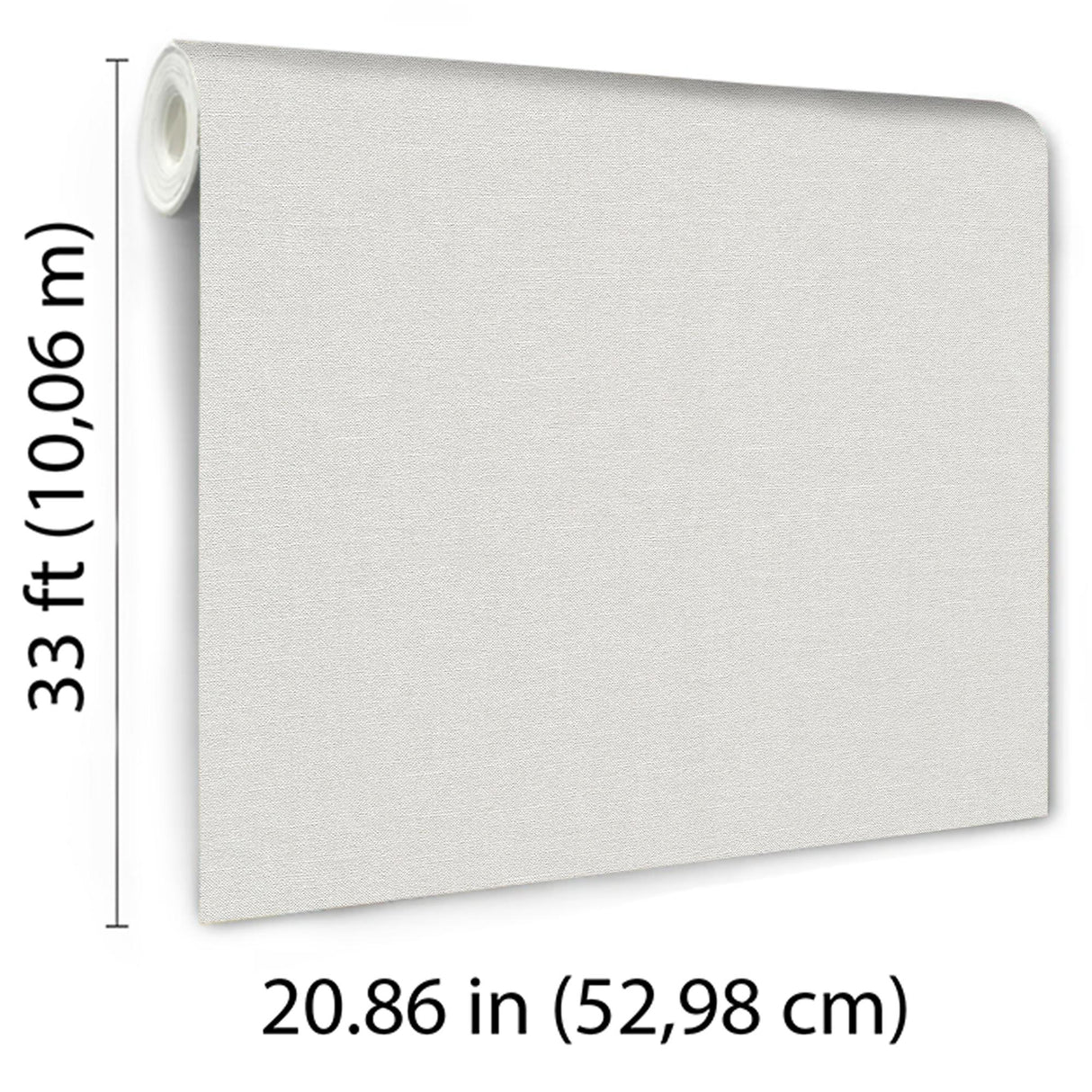 Veer Decor Linen Serenity White Wallpaper