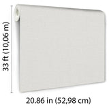 Veer Decor Linen Serenity White Wallpaper