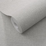 Veer Decor Linen Serenity Light Grey Wallpaper