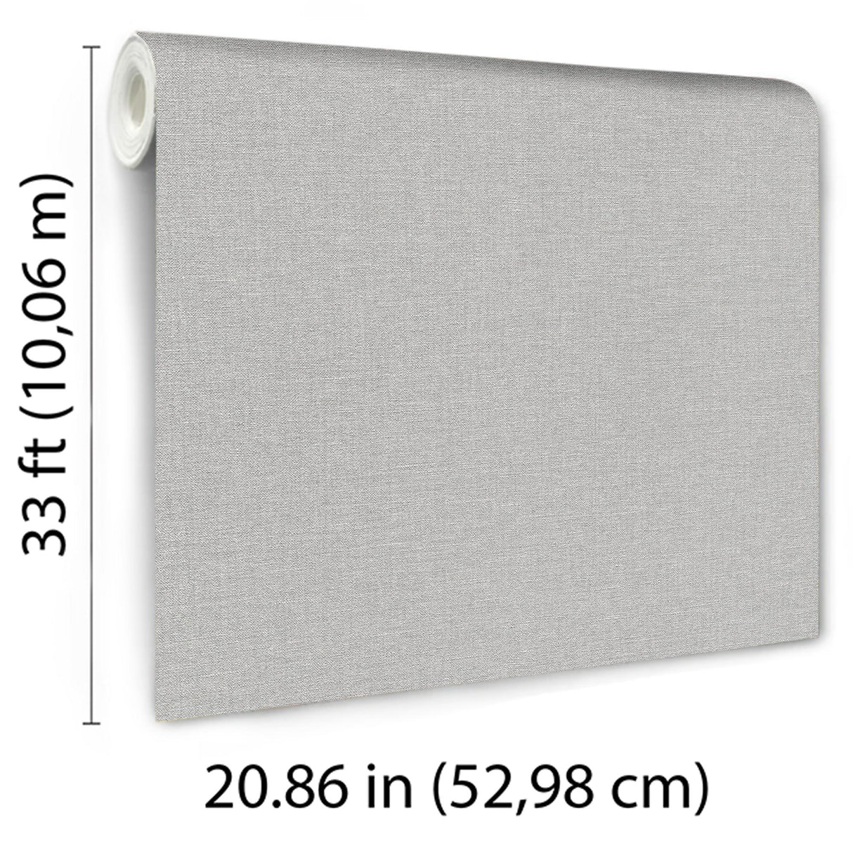 Veer Decor Linen Serenity Light Grey Wallpaper