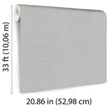 Veer Decor Linen Serenity Light Grey Wallpaper