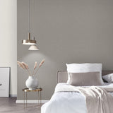 Veer Decor Linen Serenity Dark Grey Wallpaper