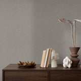 Veer Decor Linen Serenity Dark Grey Wallpaper