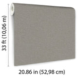 Veer Decor Linen Serenity Dark Grey Wallpaper