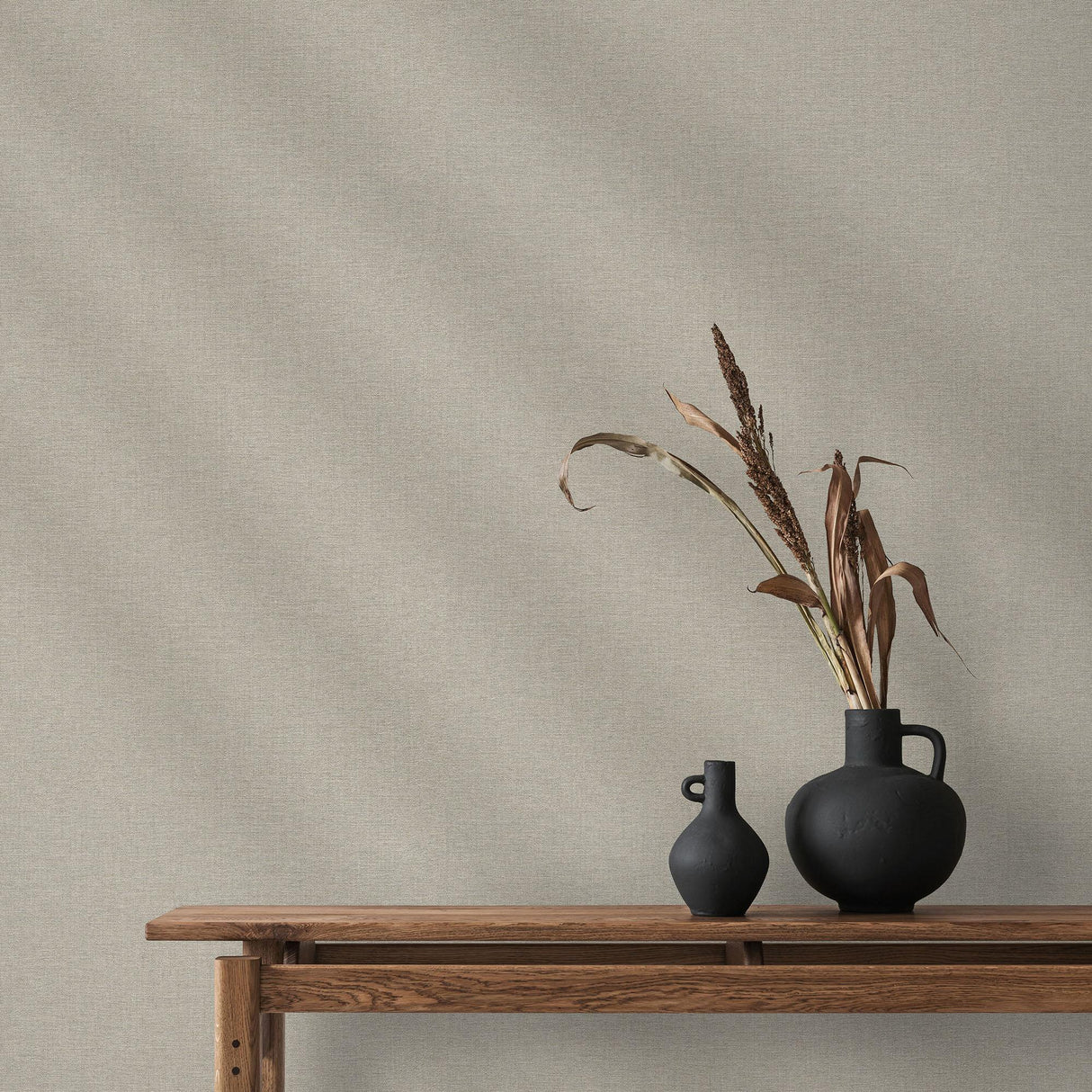 Veer Decor Linen Serenity Taupe Wallpaper