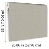 Veer Decor Linen Serenity Taupe Wallpaper