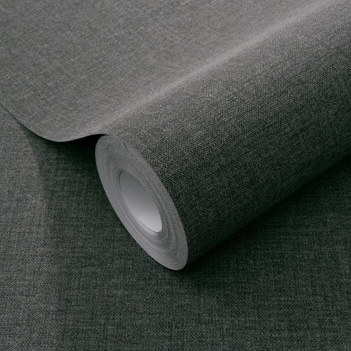 Veer Decor Linen Serenity Black Wallpaper