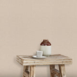 Veer Decor Linen Serenity Pink Wallpaper
