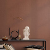 Veer Decor Linen Serenity Red Wallpaper