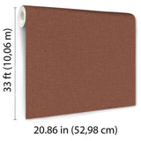 Veer Decor Linen Serenity Red Wallpaper