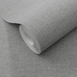 Veer Decor Linen Serenity Grey Wallpaper