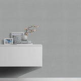 Veer Decor Linen Serenity Grey Wallpaper
