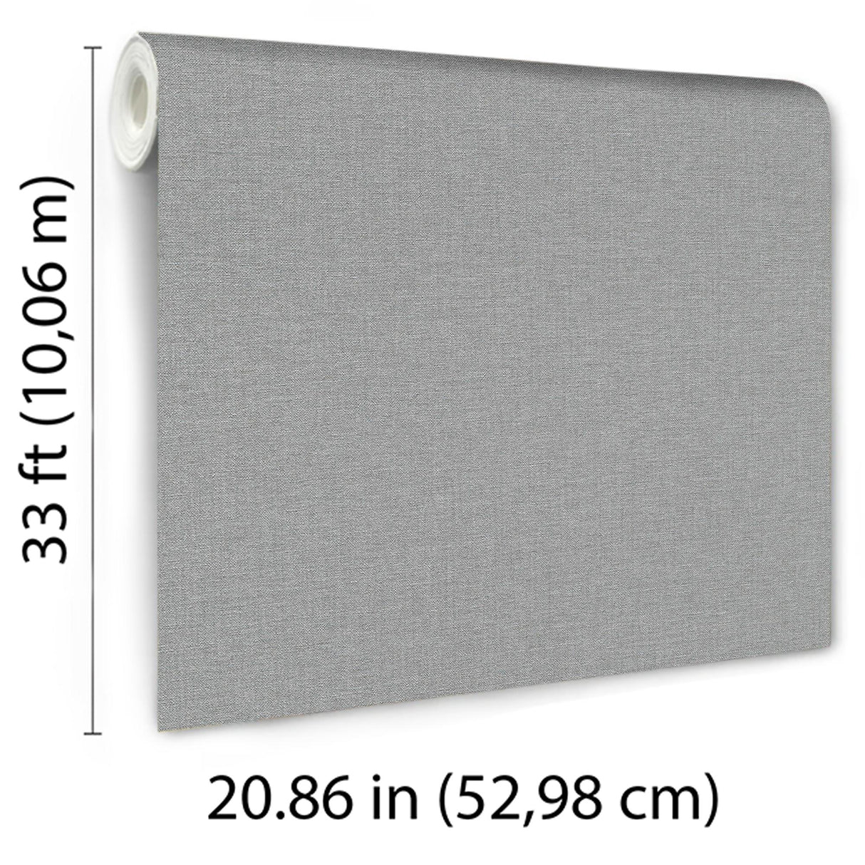 Veer Decor Linen Serenity Grey Wallpaper