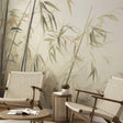 Veer Decor Bamboo Breeze Beige Wall Mural