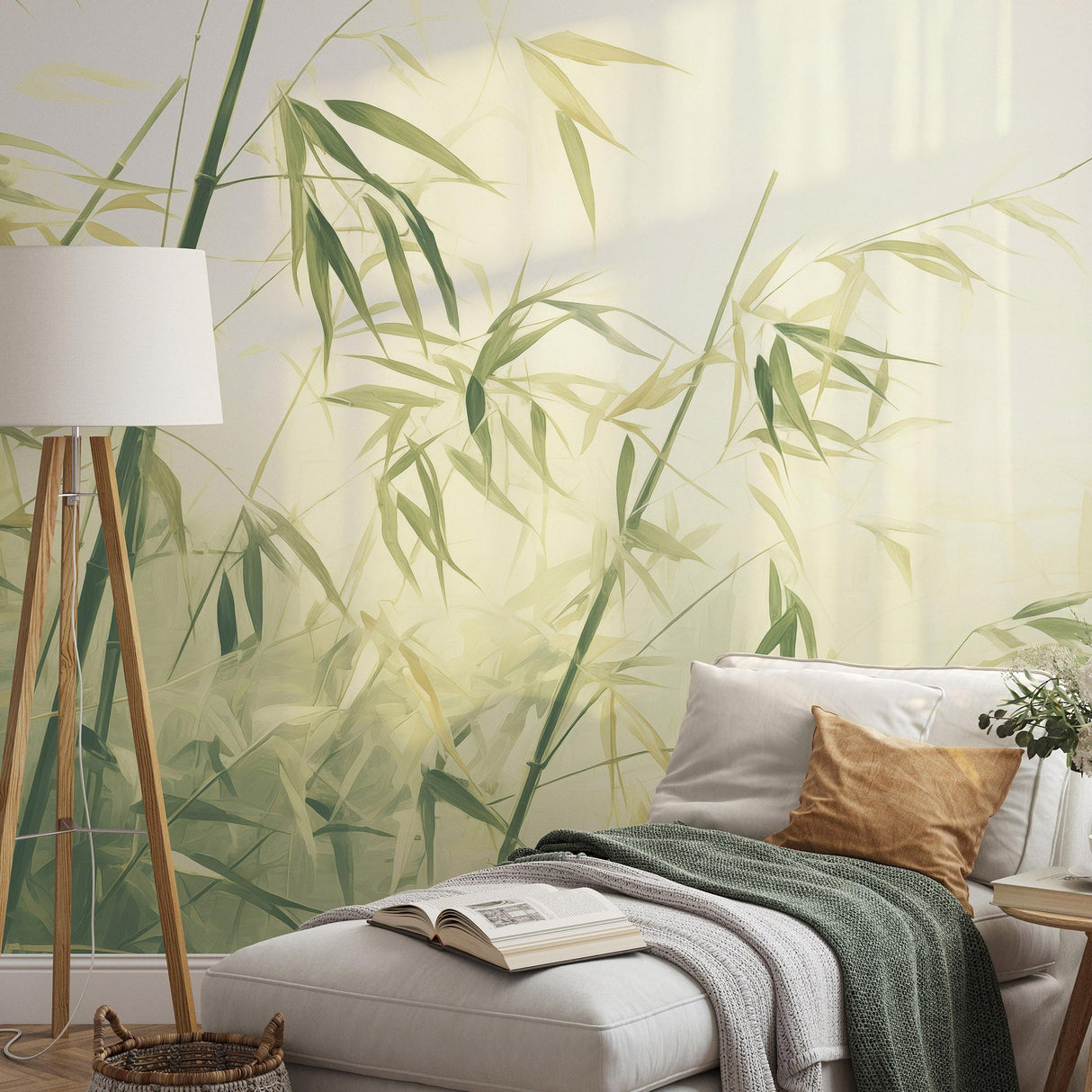 Veer Decor Bamboo Breeze Green Wall Mural