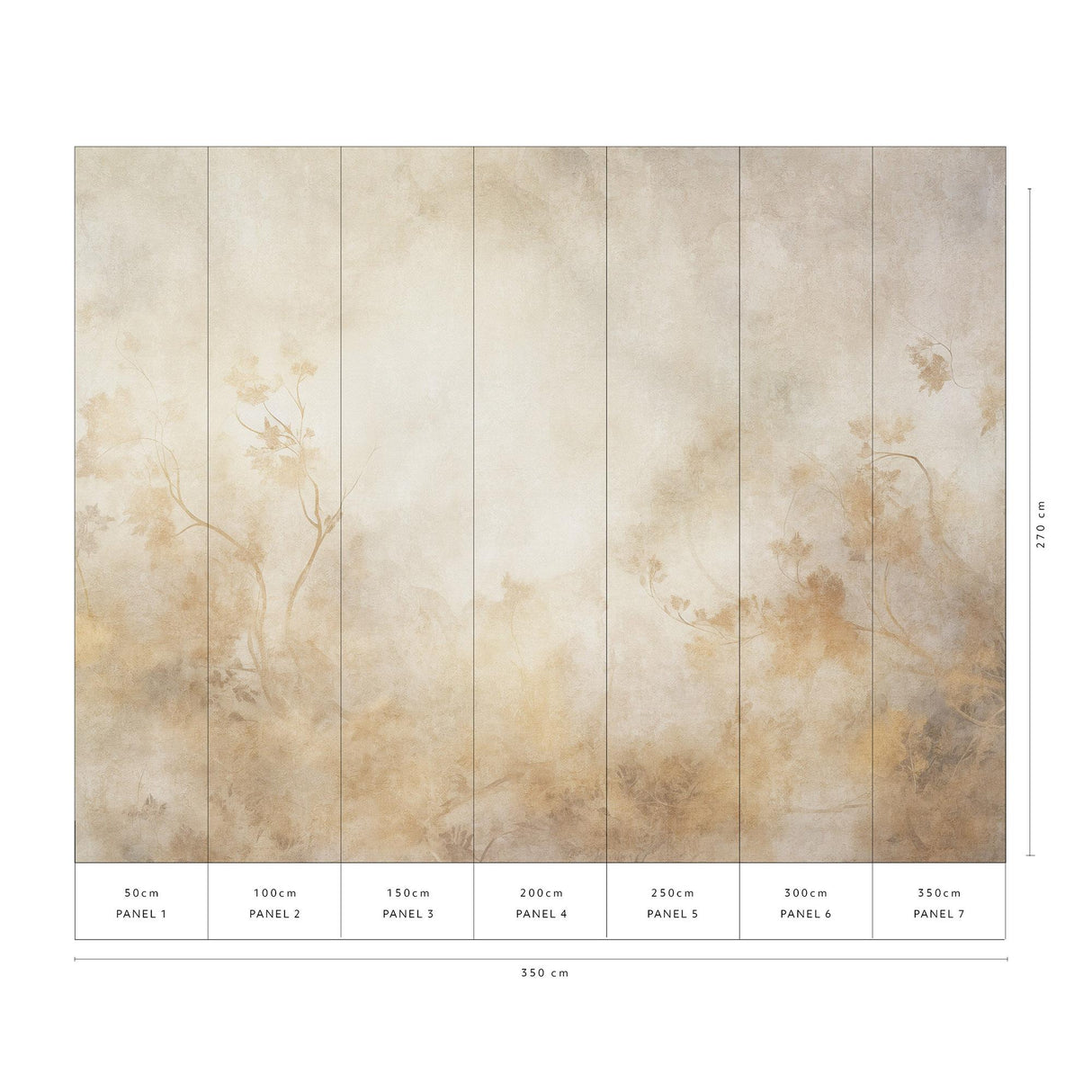 Veer Decor Golden Ember Beige Wall Mural