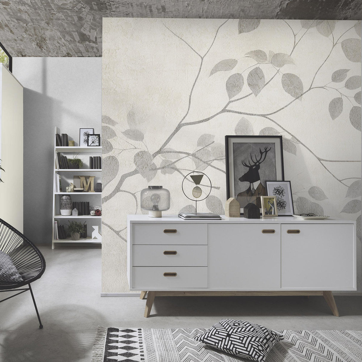 Veer Decor Quiet Place Grey Wall Mural