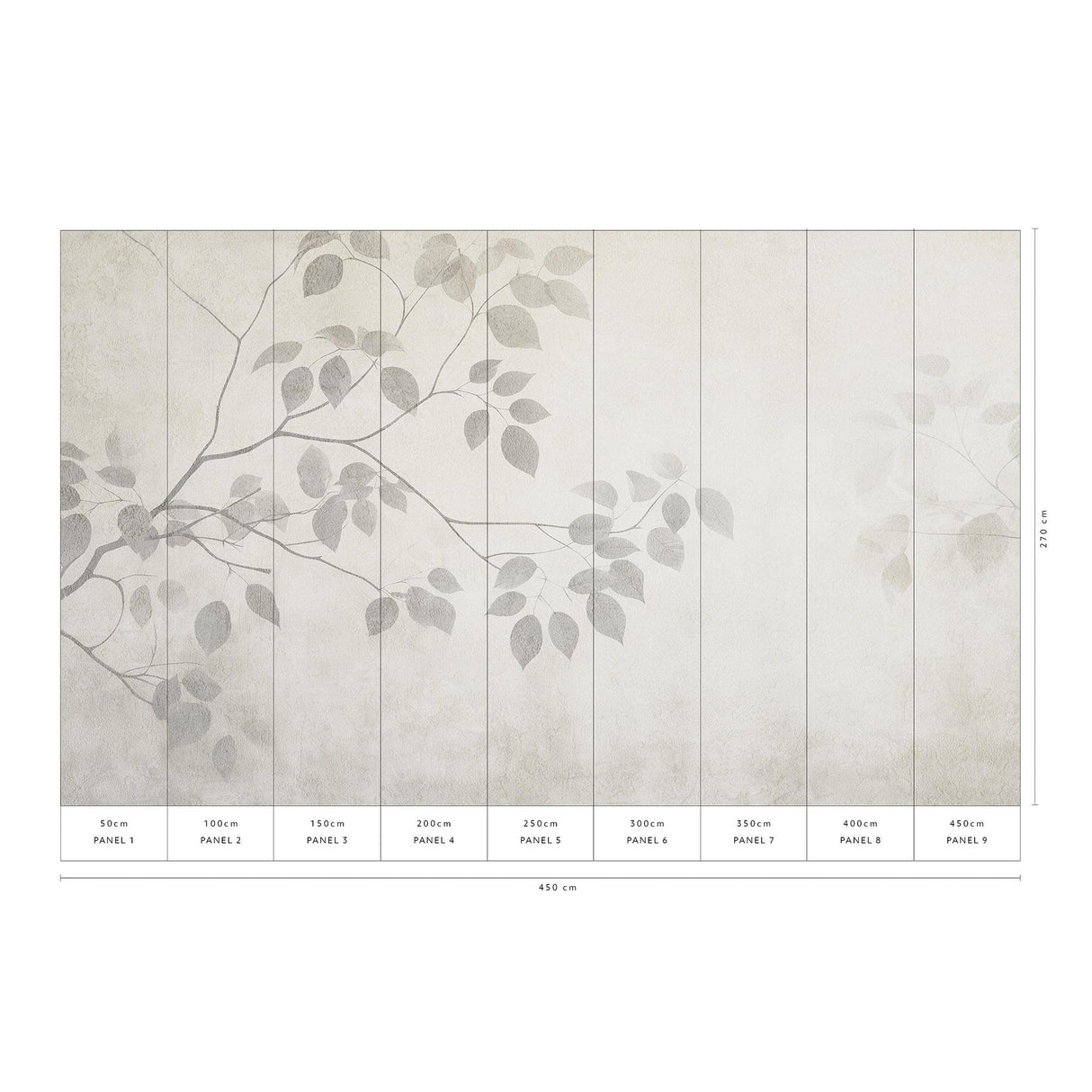 Veer Decor Quiet Place Grey Wall Mural