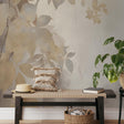 Veer Decor Afterglow Leaves Silver Wall Mural