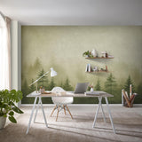 Veer Decor Silent Woods Green Wall Mural