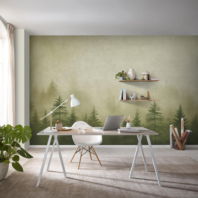 Veer Decor Silent Woods Green Wall Mural